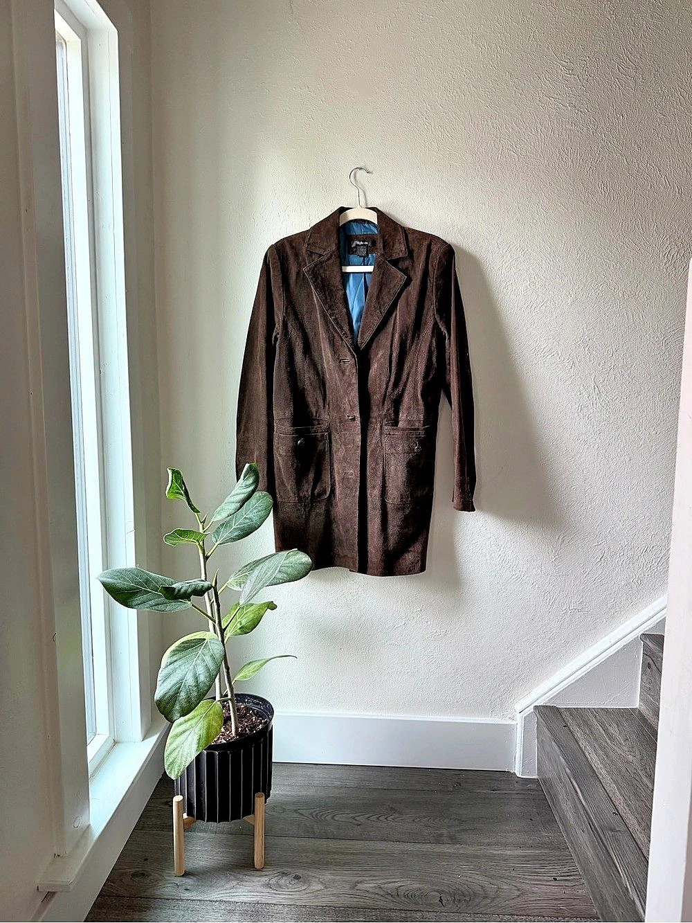 Style&co. Women's Brown Suede Blazer Size M